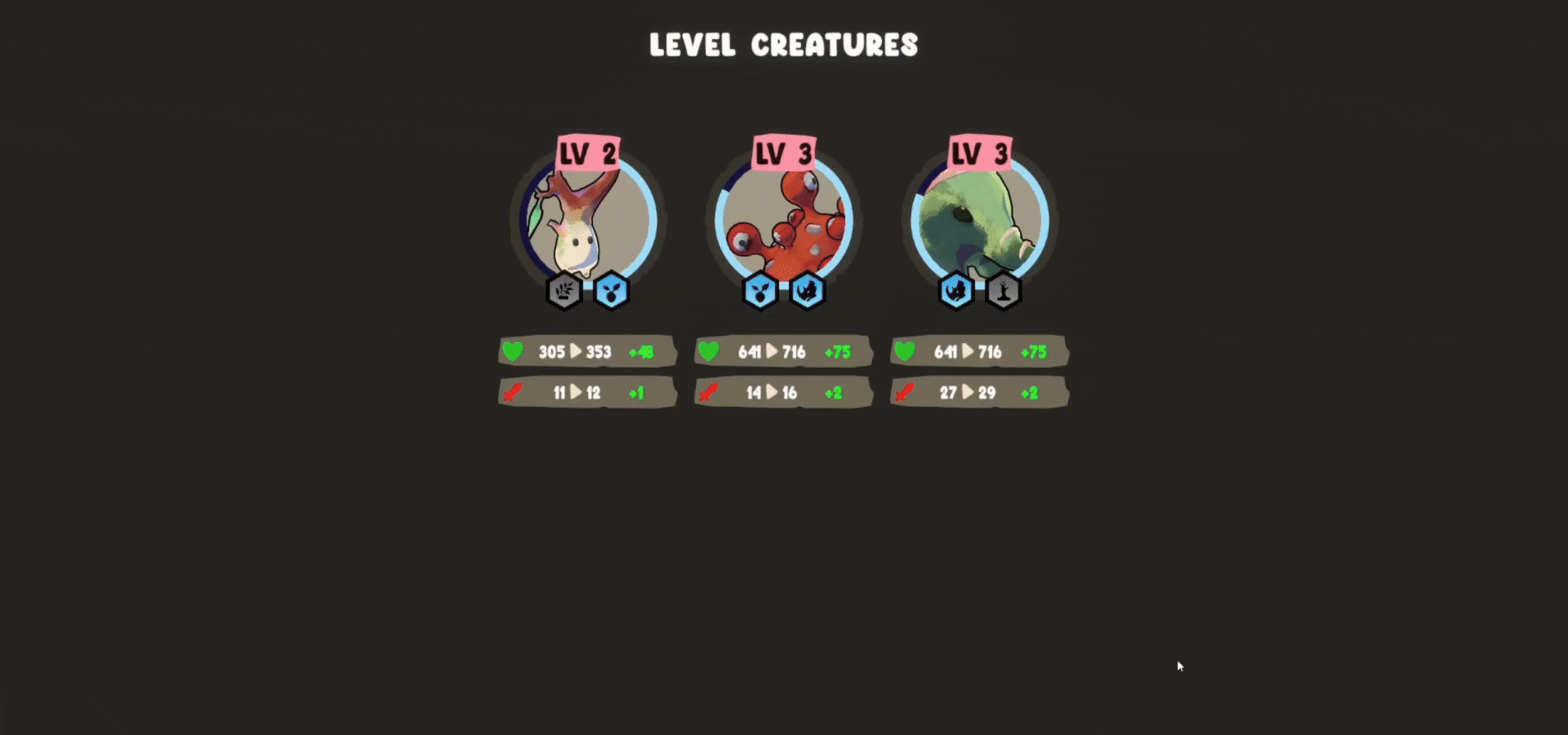 Choosing a mutation for a creature in IRU